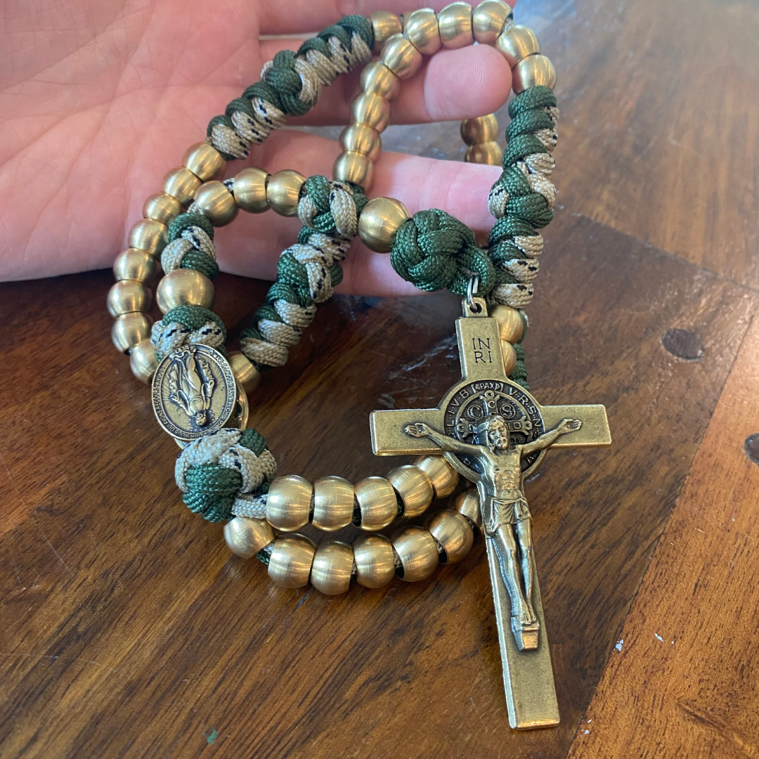 Weapon for these Times: Brass Miraculous Medal Rosary