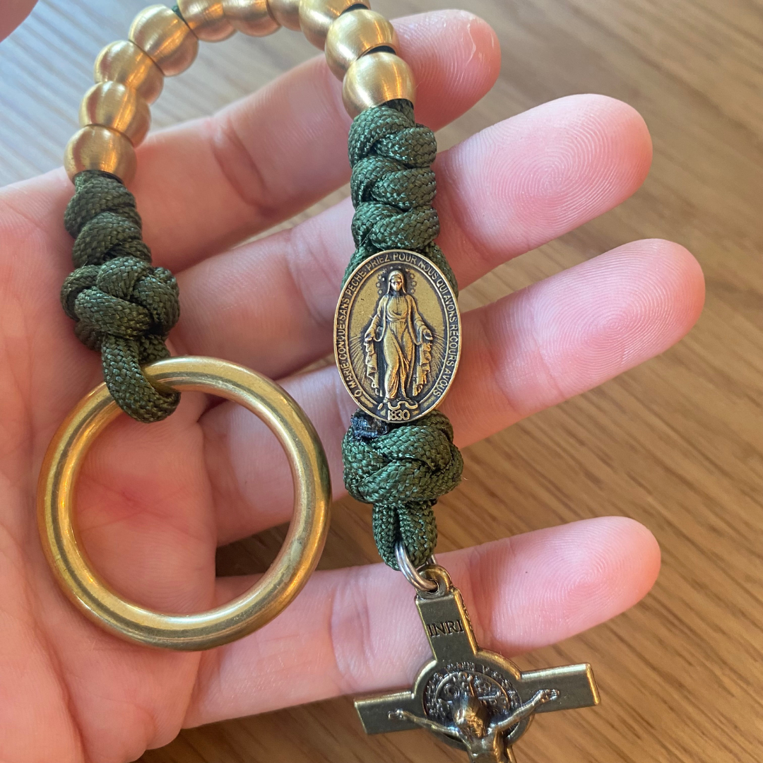 Brass Miraculous Medal Decade Rosary