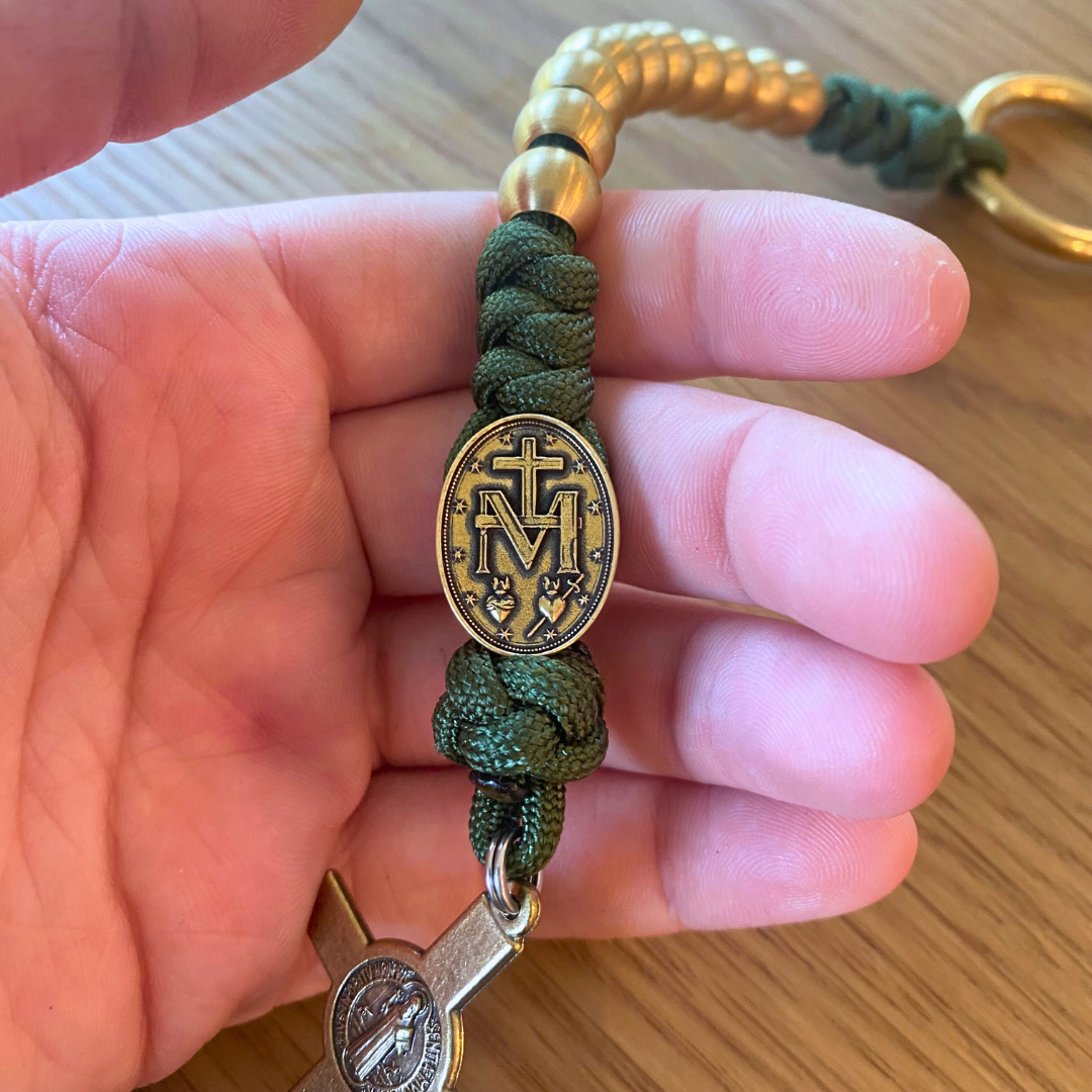 Brass Miraculous Medal Decade Rosary