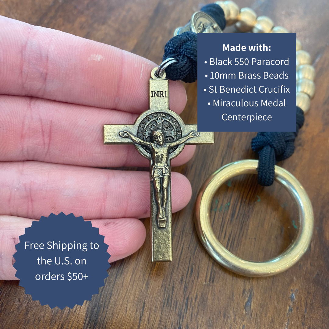 Brass Miraculous Medal Decade Rosary