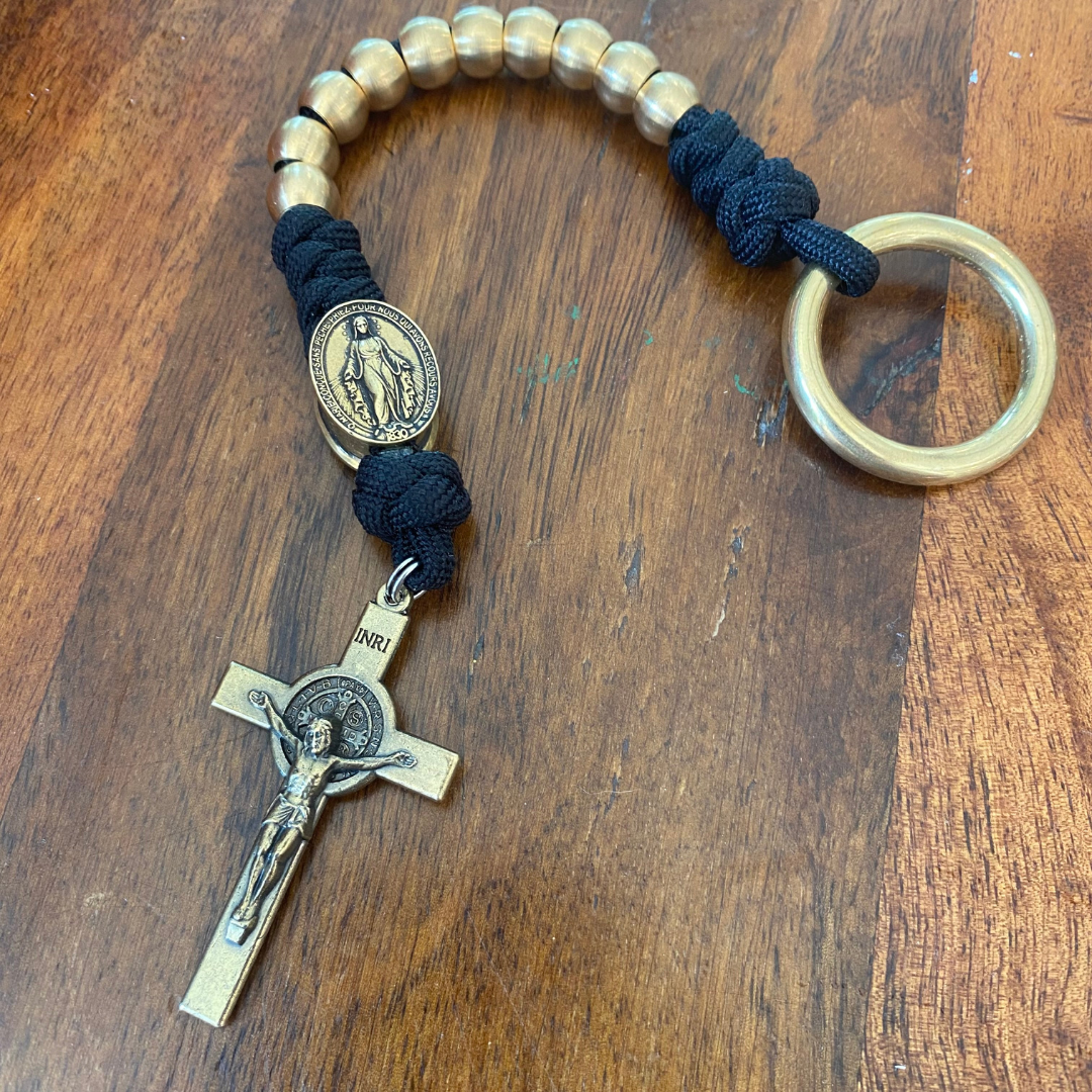 Brass Miraculous Medal Decade Rosary