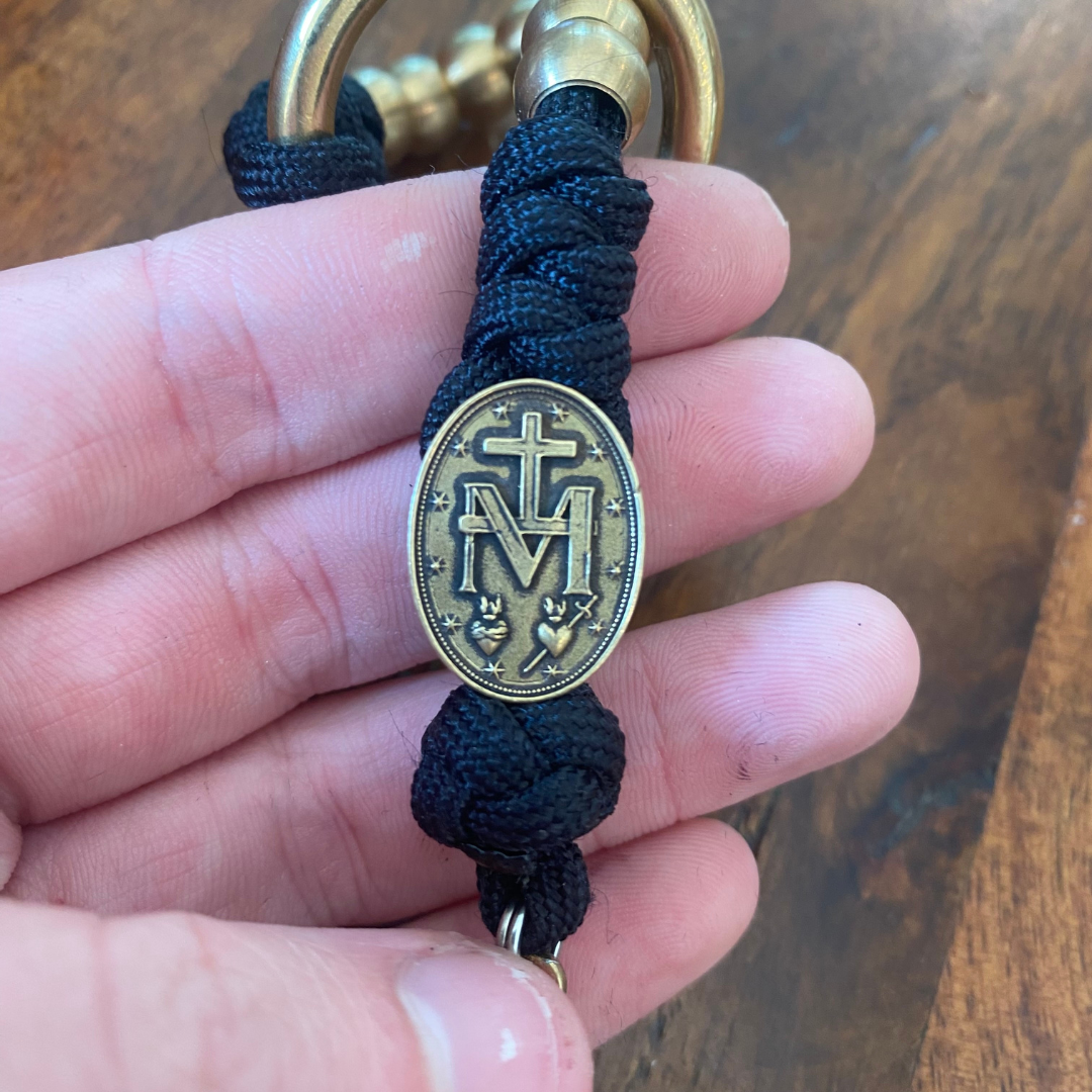 Brass Miraculous Medal Decade Rosary