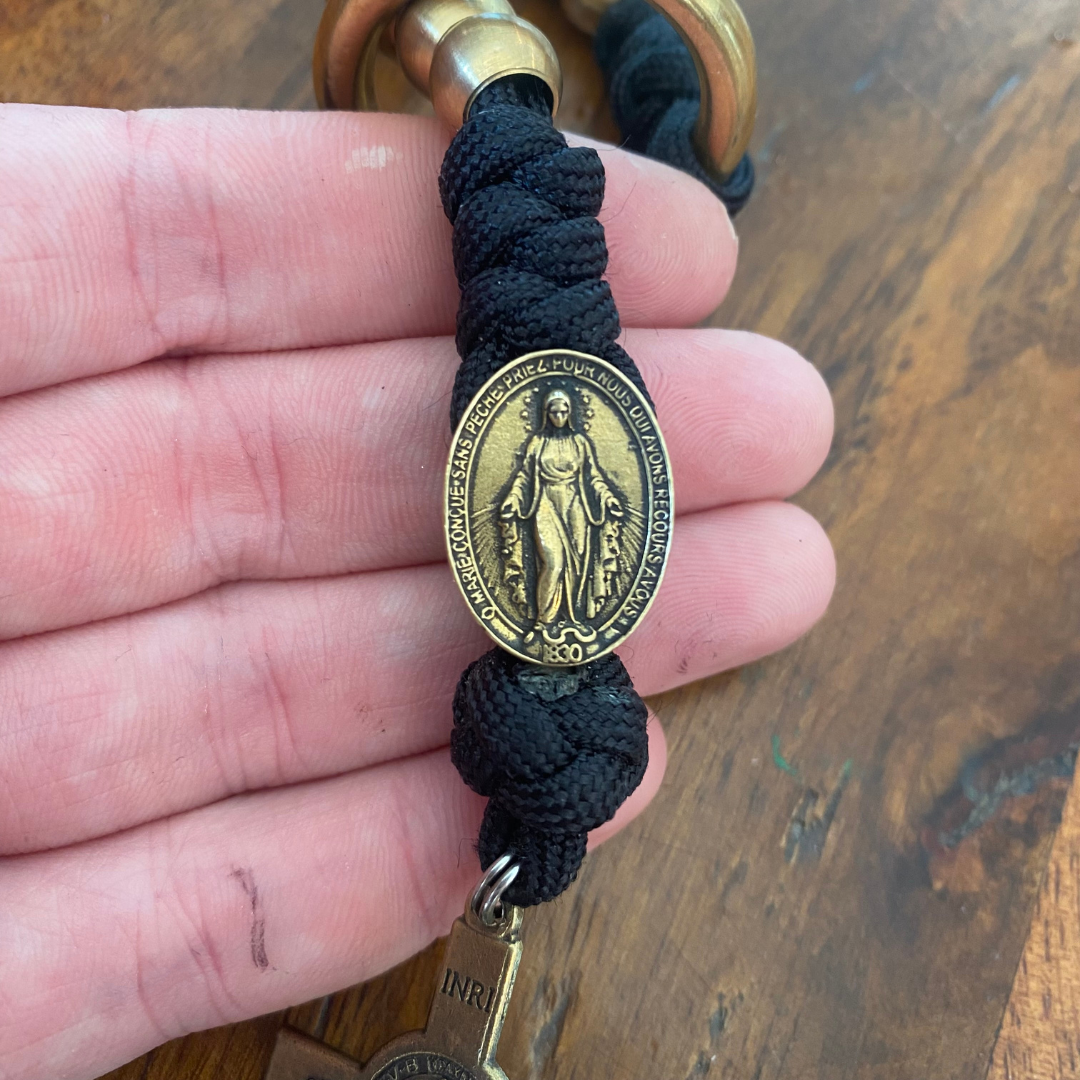 Brass Miraculous Medal Decade Rosary