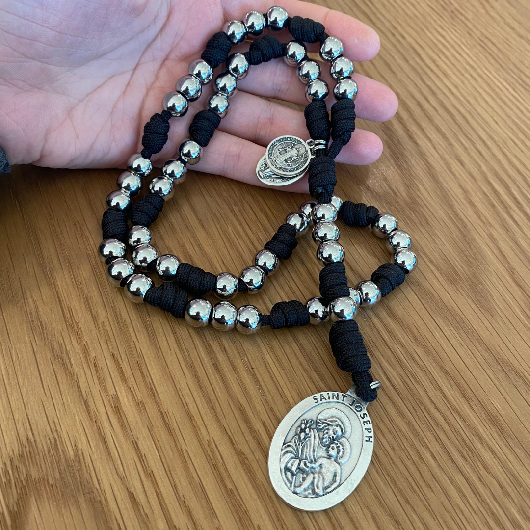 St Joseph Stainless Steel Paracord Chaplet