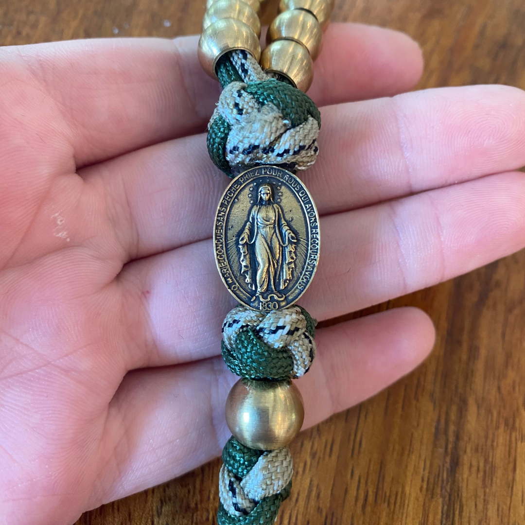 Weapon for these Times: Brass Miraculous Medal Rosary