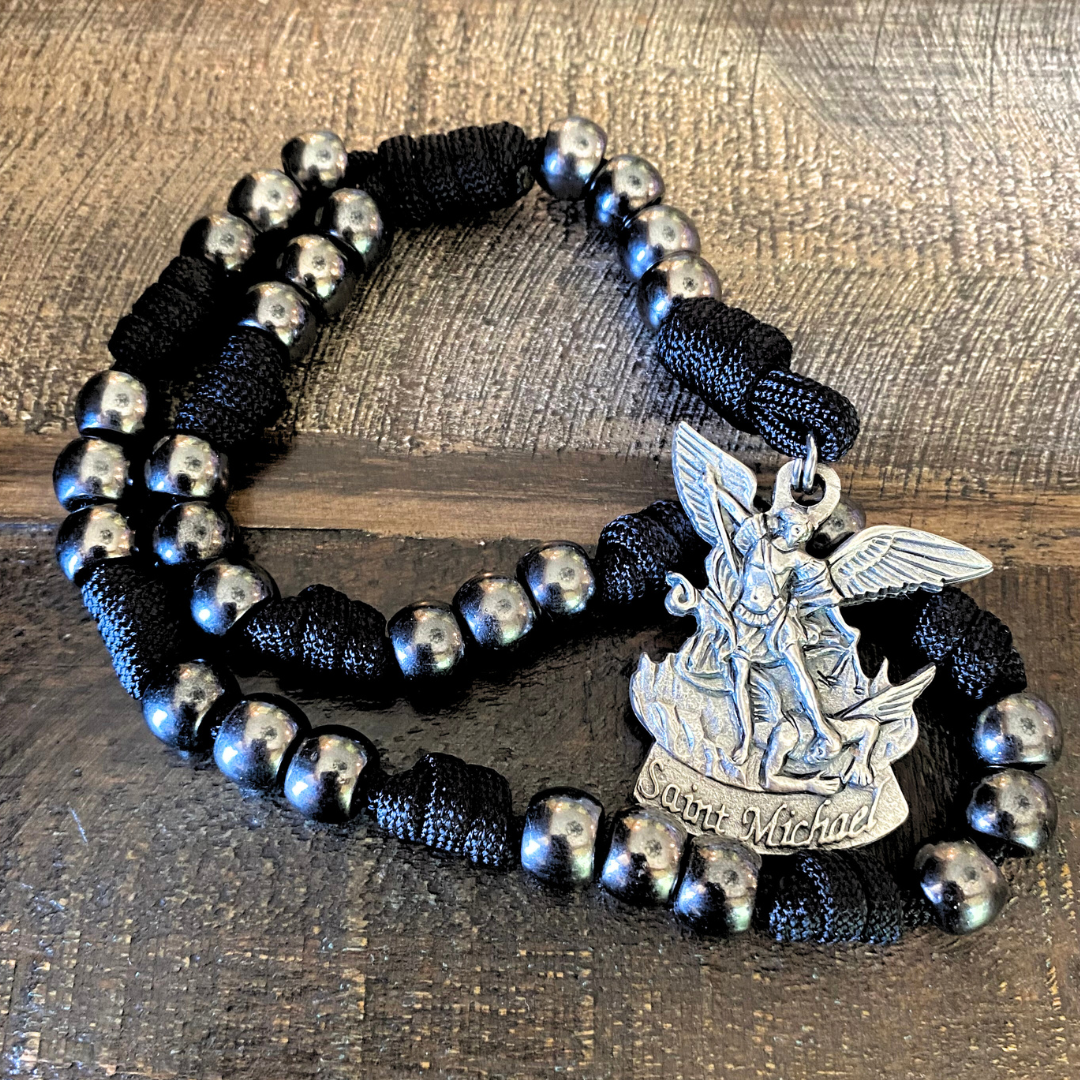 Gunmetal St Michael Paracord Chaplet