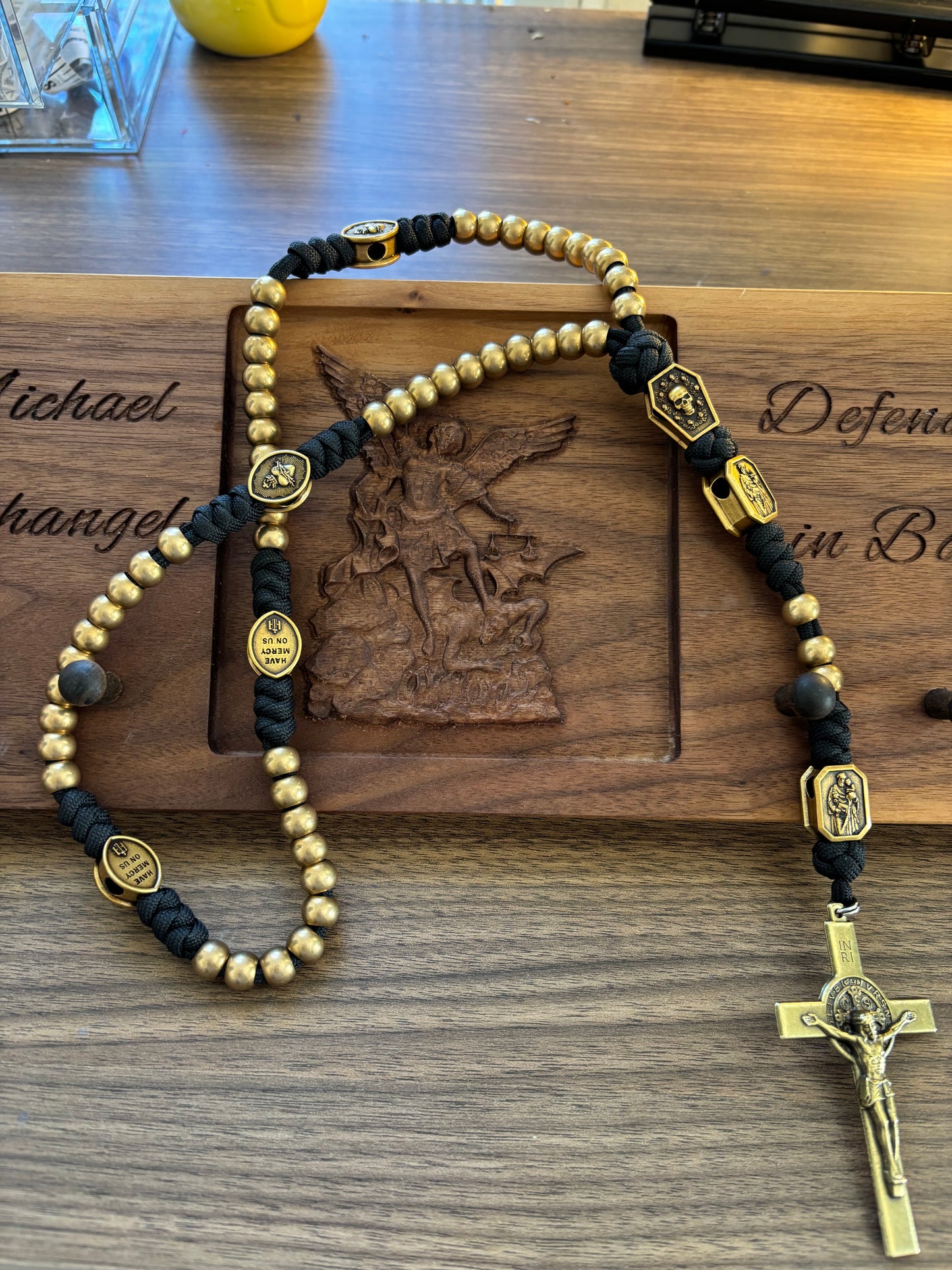 Weapon for These Times: Holy Death Brass Paracord Rosary