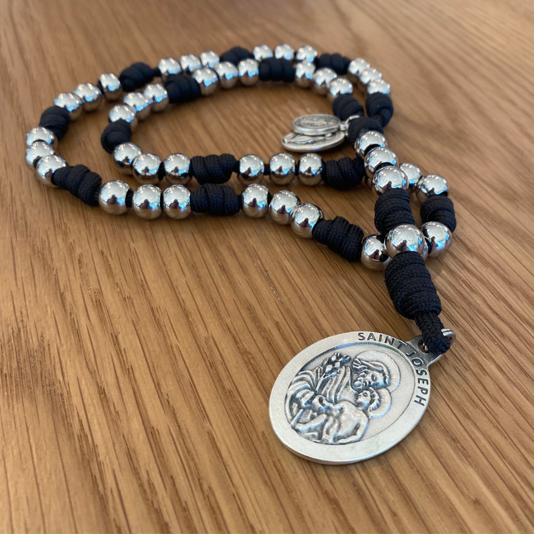 St Joseph Stainless Steel Paracord Chaplet