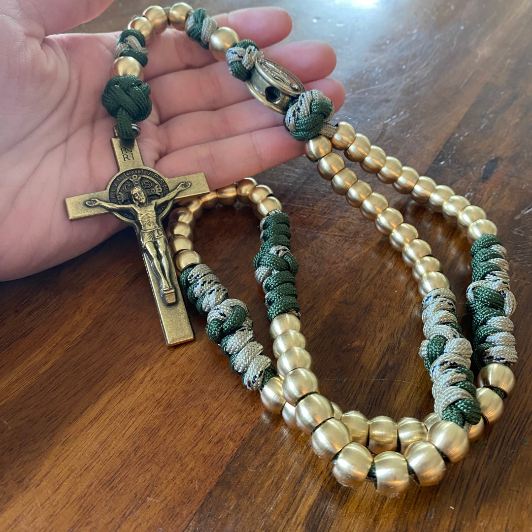 Weapon for these Times: Brass Miraculous Medal Rosary