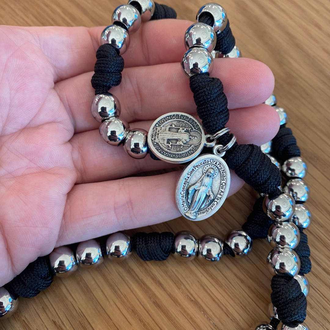 St Joseph Stainless Steel Paracord Chaplet