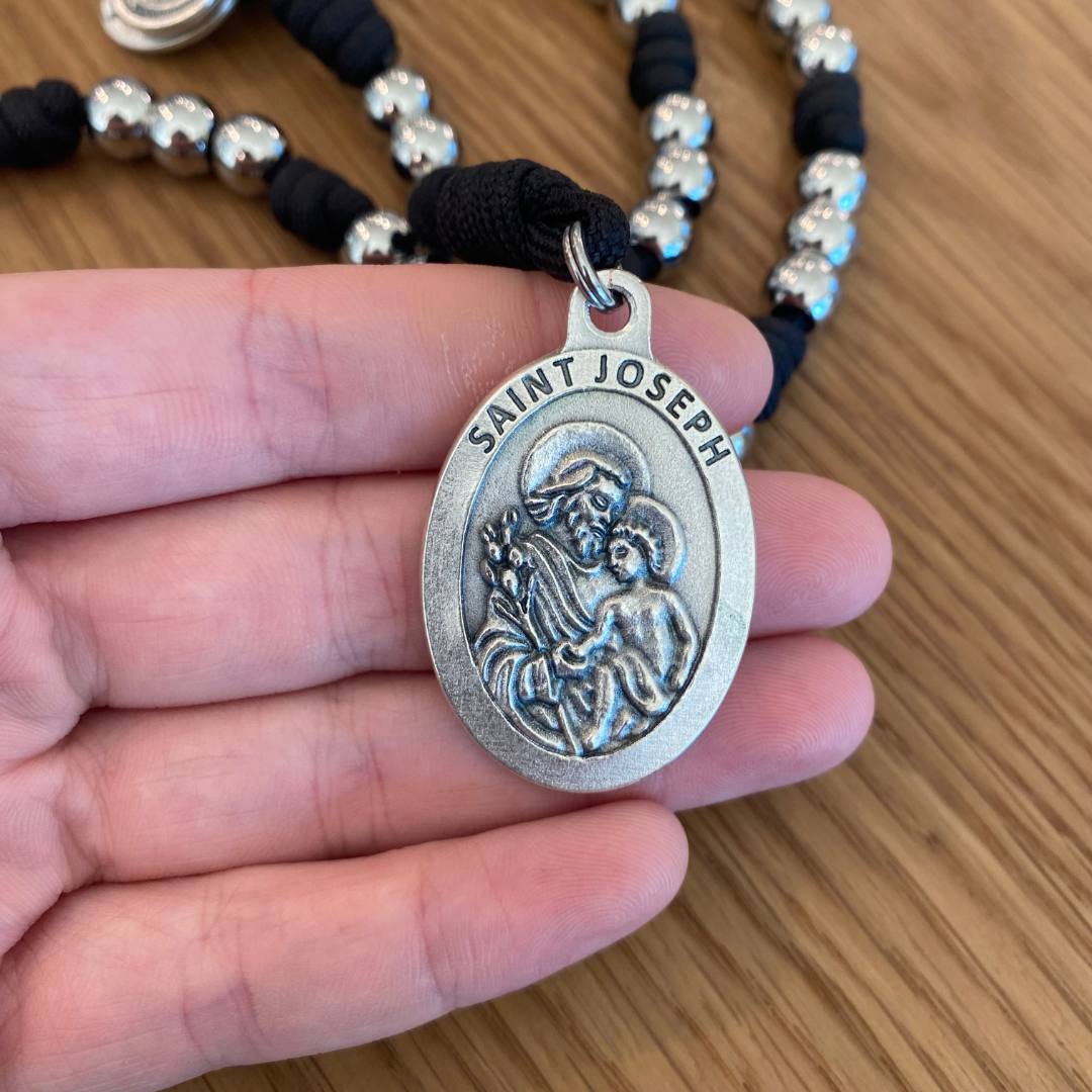 St Joseph Stainless Steel Paracord Chaplet