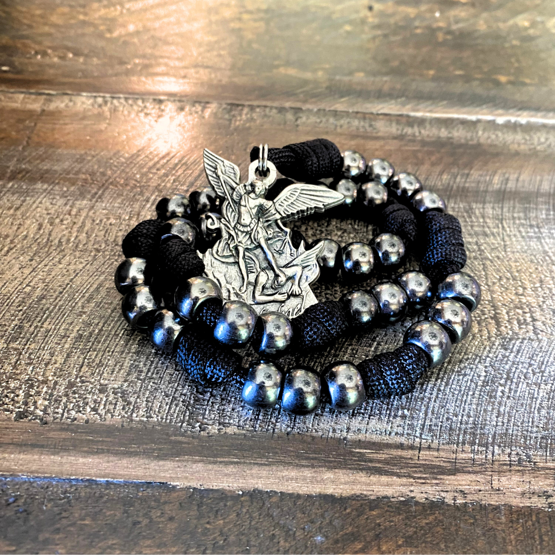 Gunmetal St Michael Paracord Chaplet
