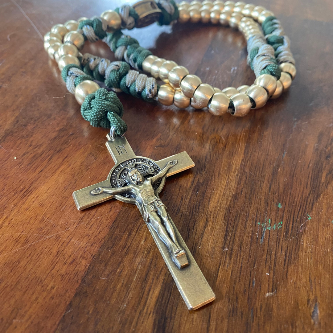 Weapon for these Times: Brass Miraculous Medal Rosary