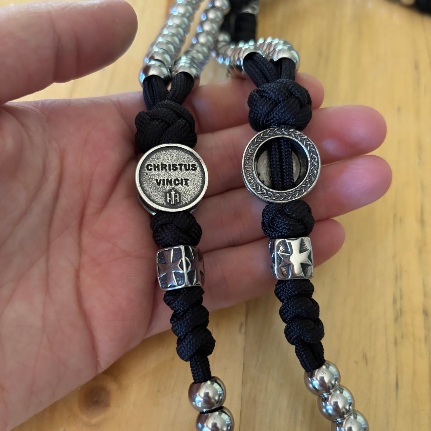 Weapon for these Times: Stainless Steel Jerusalem Cross and St Benedict Rosary