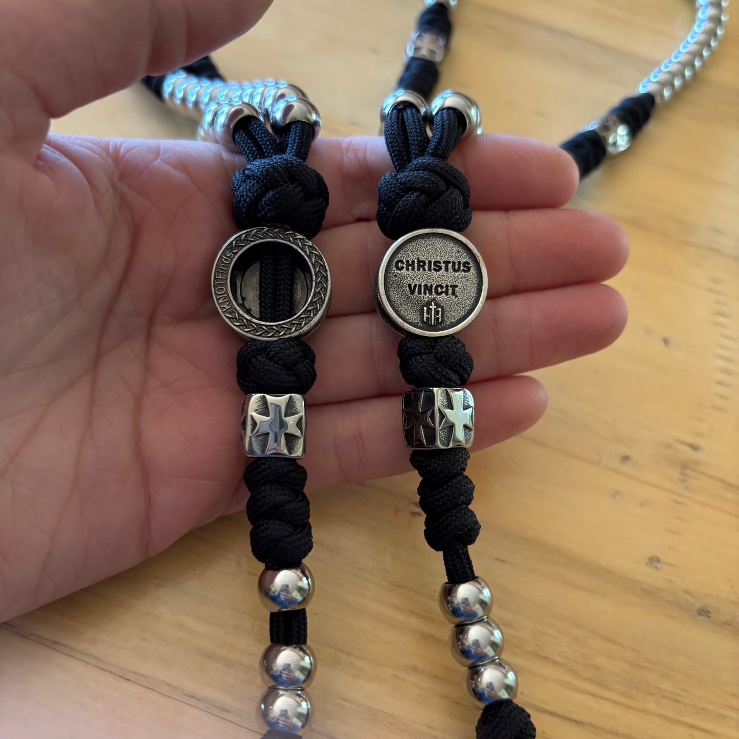 Weapon for these Times: Stainless Steel Jerusalem Cross and St Benedict Rosary
