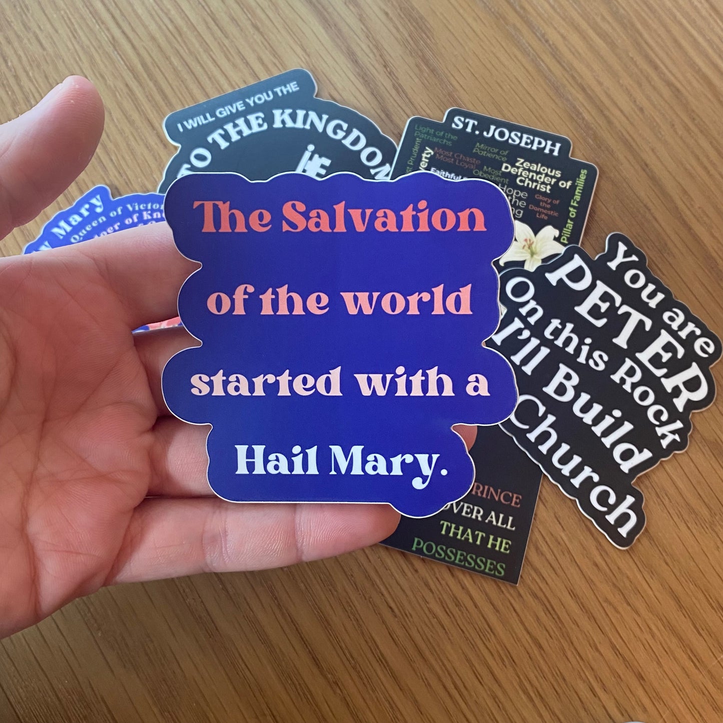 Catholic Water Bottle/Laptop Sticker Bundle