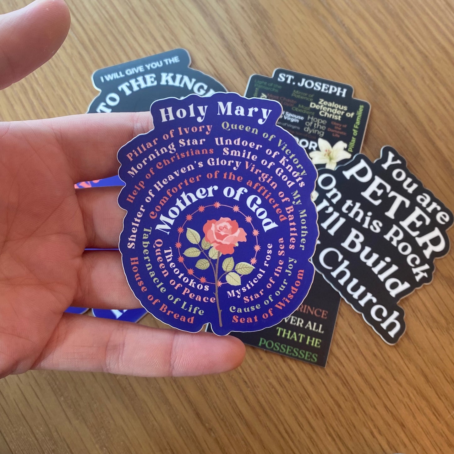 Catholic Water Bottle/Laptop Sticker Bundle