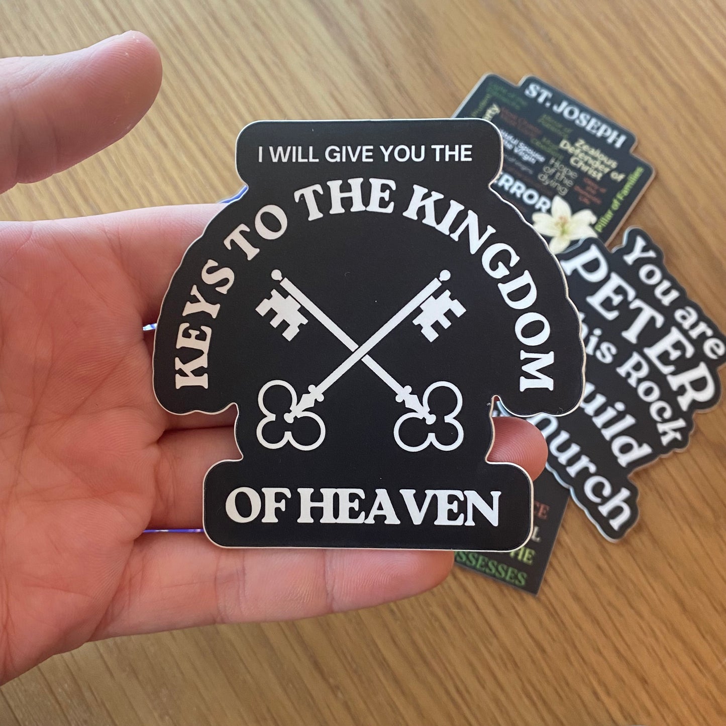 Catholic Water Bottle/Laptop Sticker Bundle