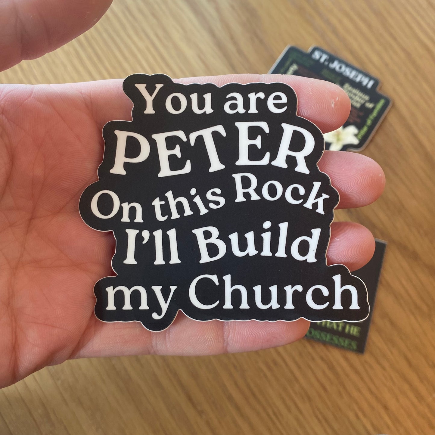 Catholic Water Bottle/Laptop Sticker Bundle