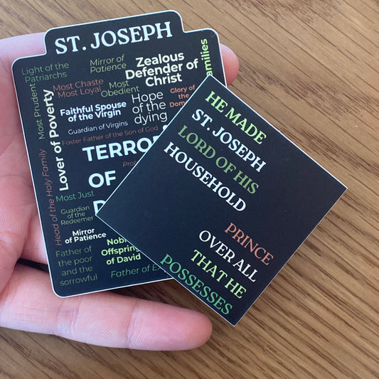 St Joseph 2 Sticker Bundle