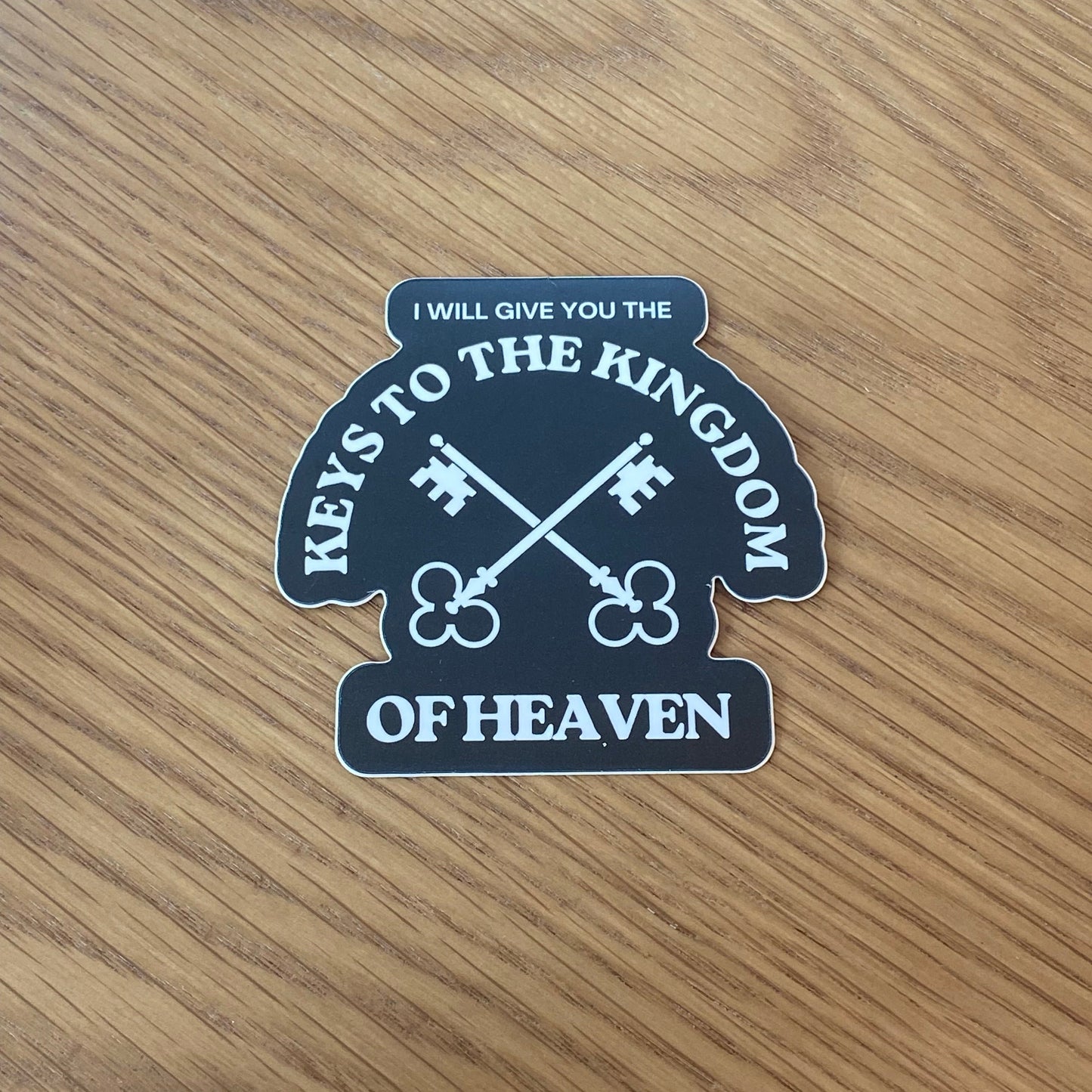 "Keys to the Kingdom" St Peter Matte Laptop/Water Bottle Sticker