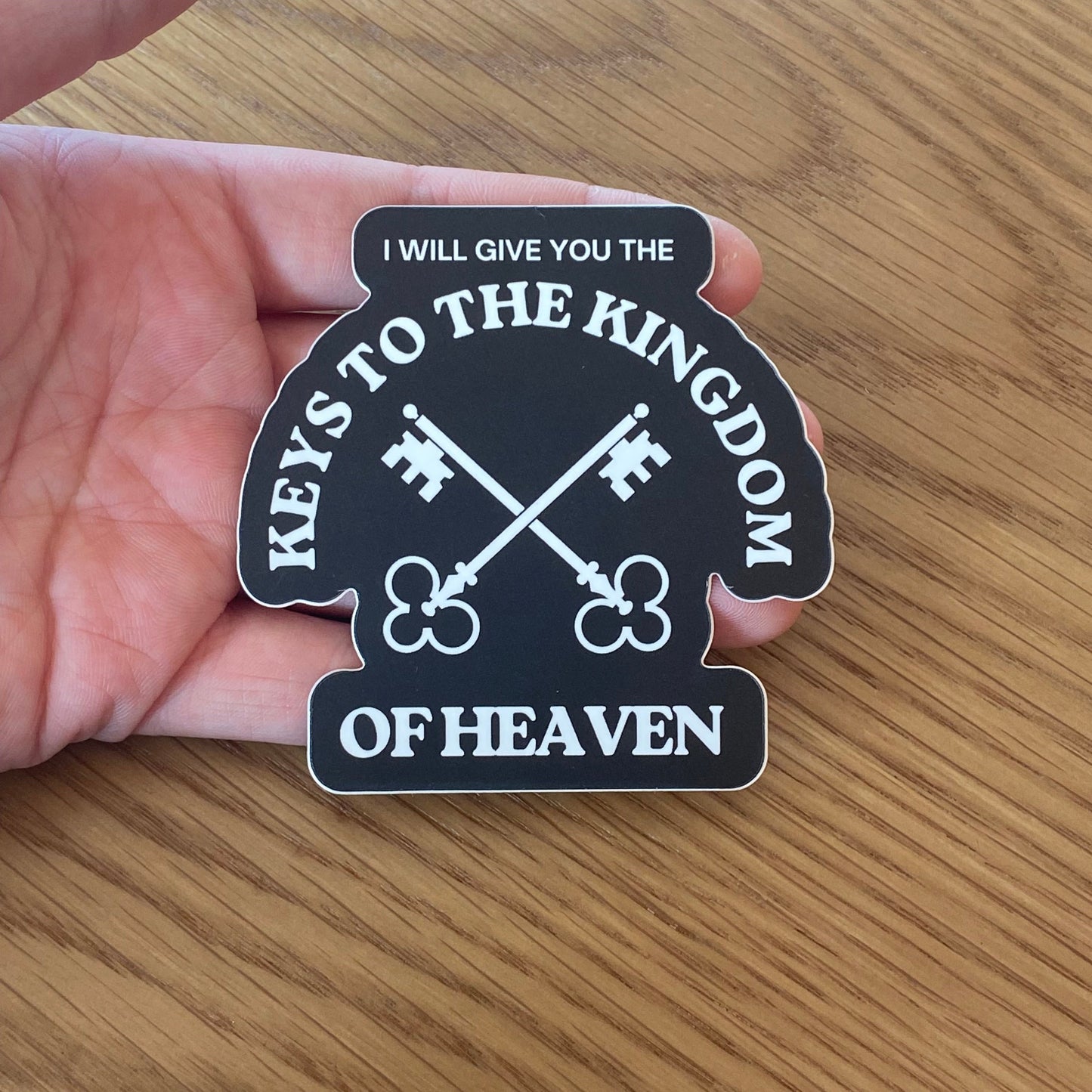 "Keys to the Kingdom" St Peter Matte Laptop/Water Bottle Sticker