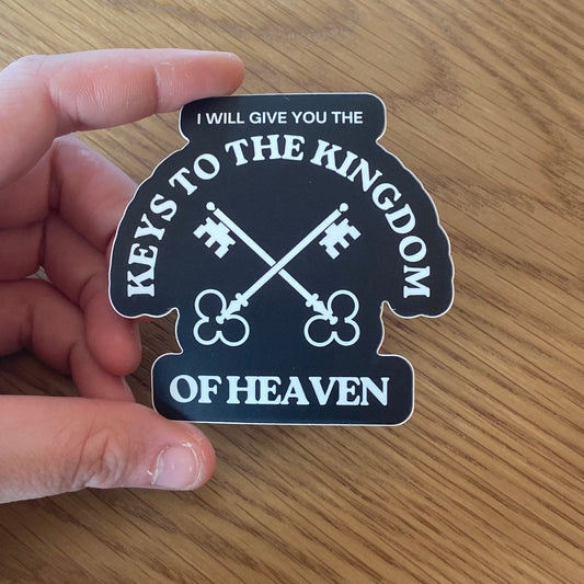 "Keys to the Kingdom" St Peter Matte Laptop/Water Bottle Sticker
