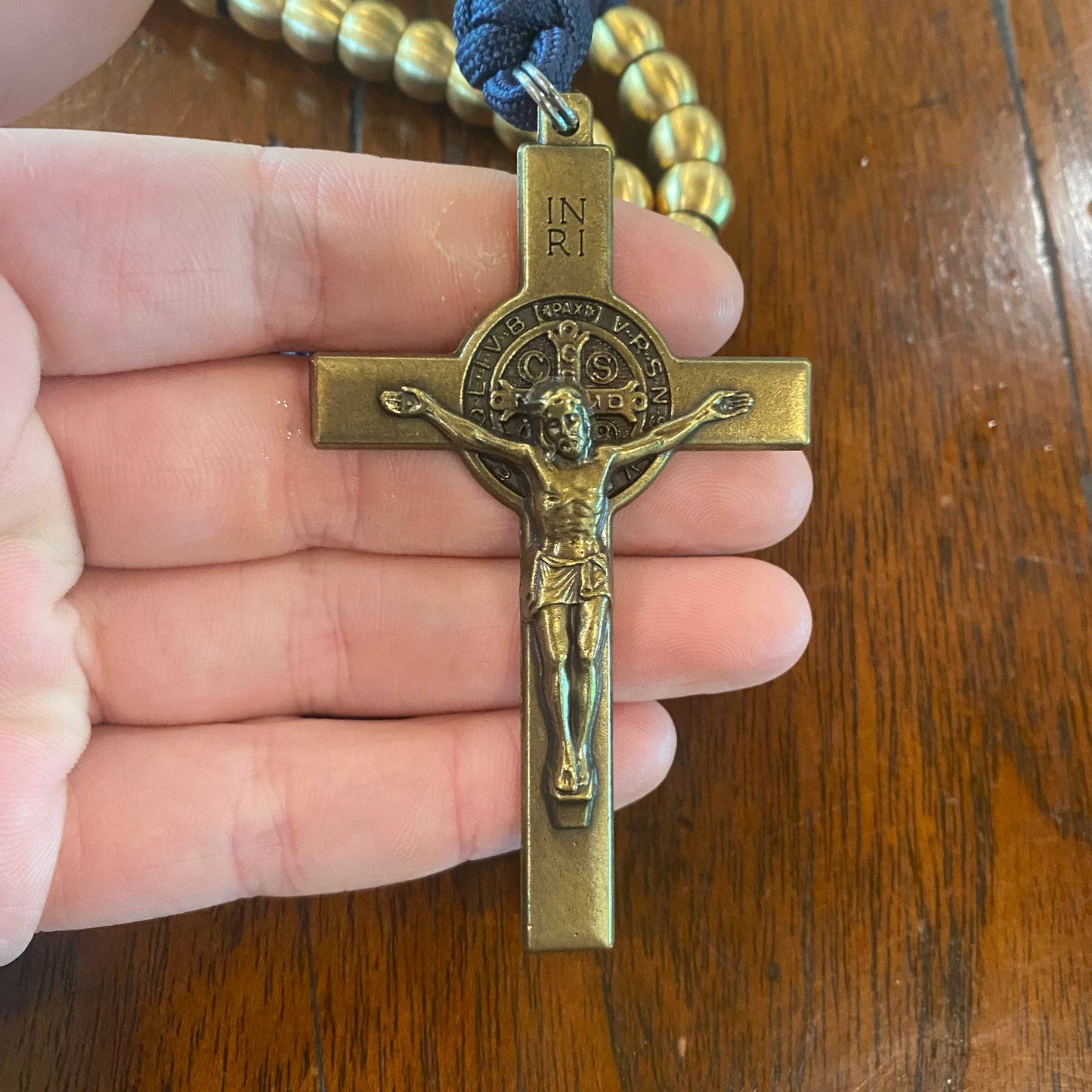 Weapon for these Times: Navy Miraculous Medal Paracord Rosary