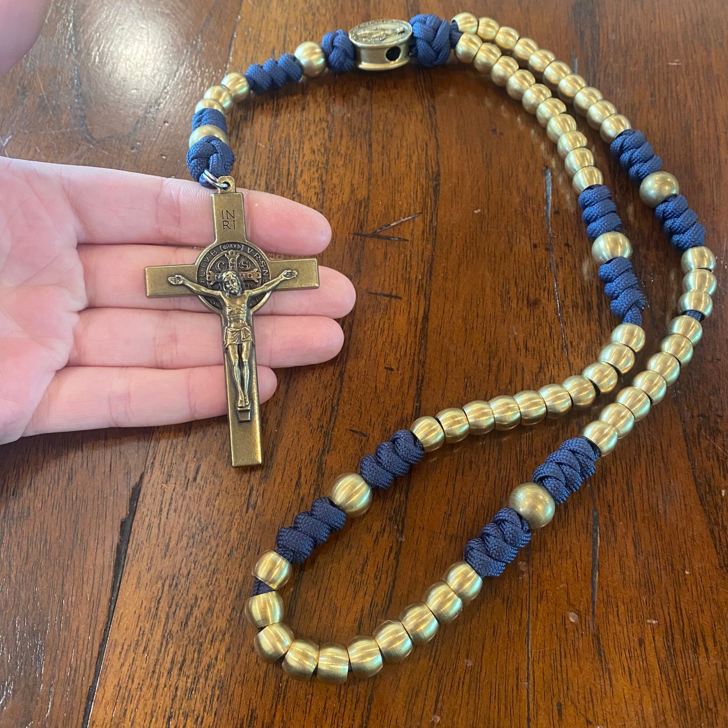 Weapon for these Times: Navy Miraculous Medal Paracord Rosary