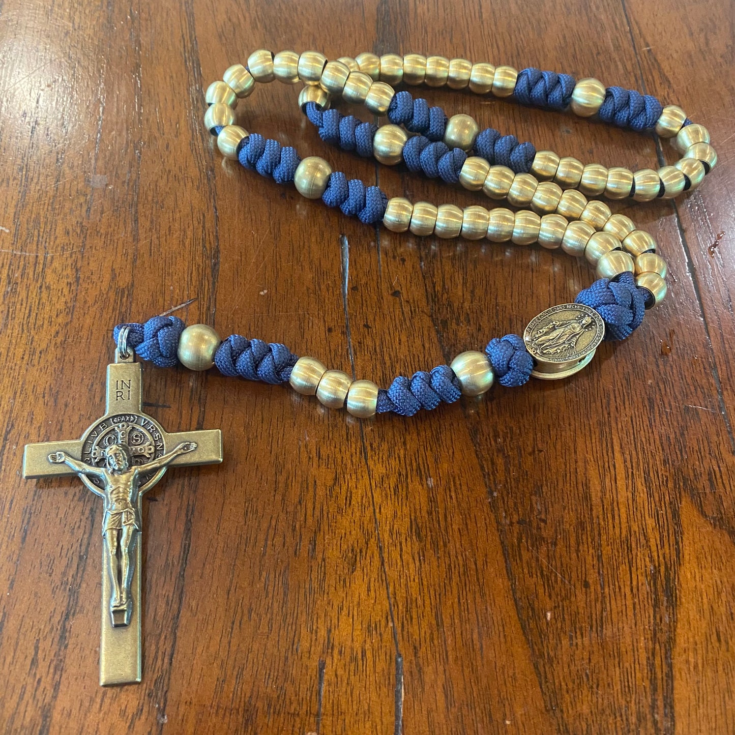Weapon for these Times: Navy Miraculous Medal Paracord Rosary