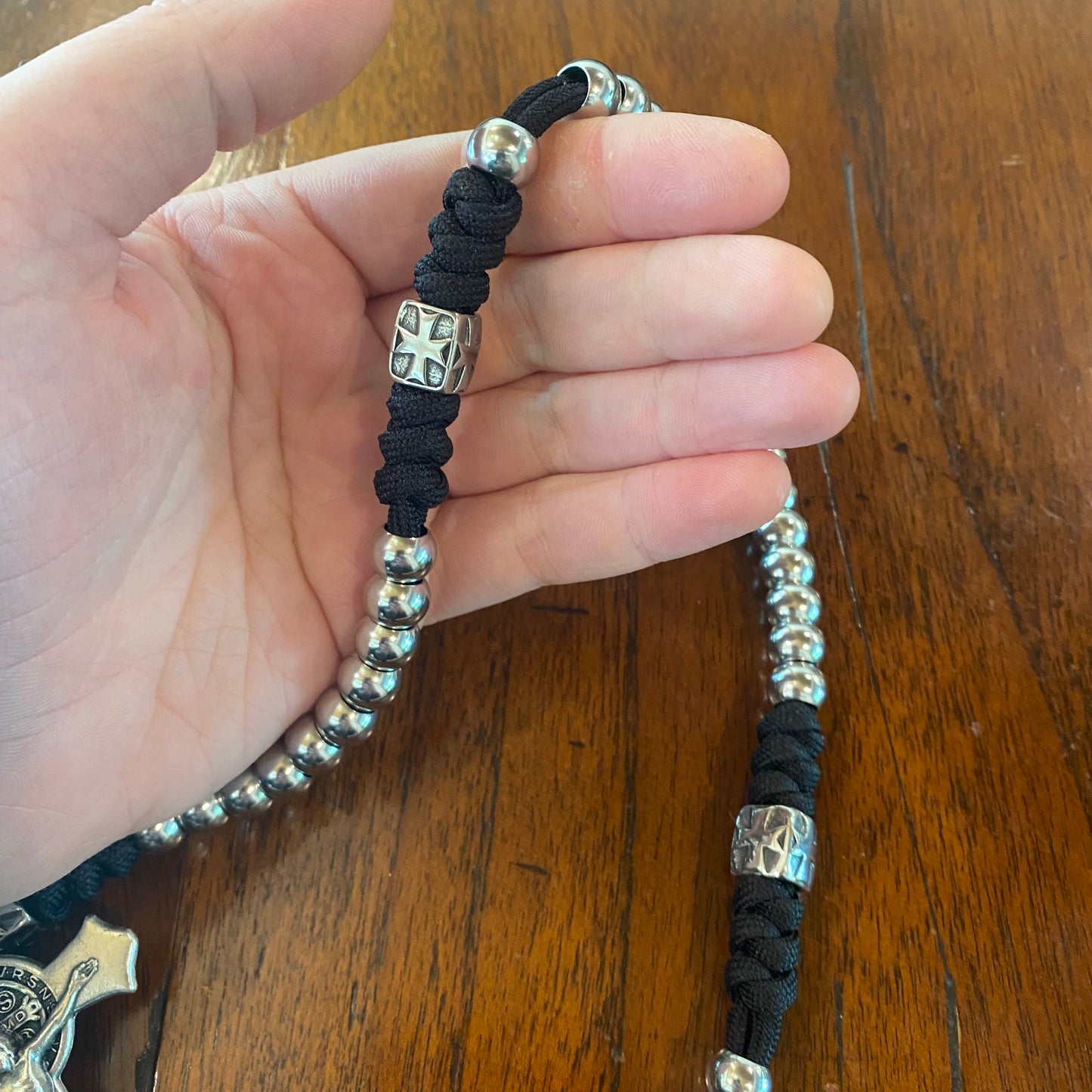 Weapon for these Times: Stainless Steel St Michael Paracord Rosary