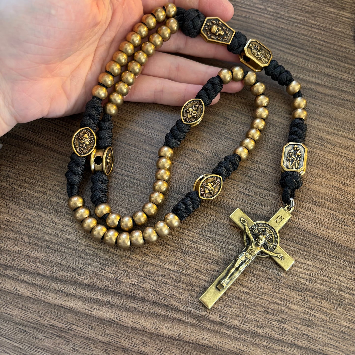 Weapon for These Times: Holy Death Brass Paracord Rosary