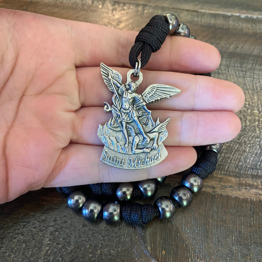 Gunmetal St Michael Paracord Chaplet