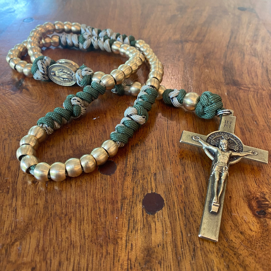 Weapon for these Times: Brass Miraculous Medal Rosary