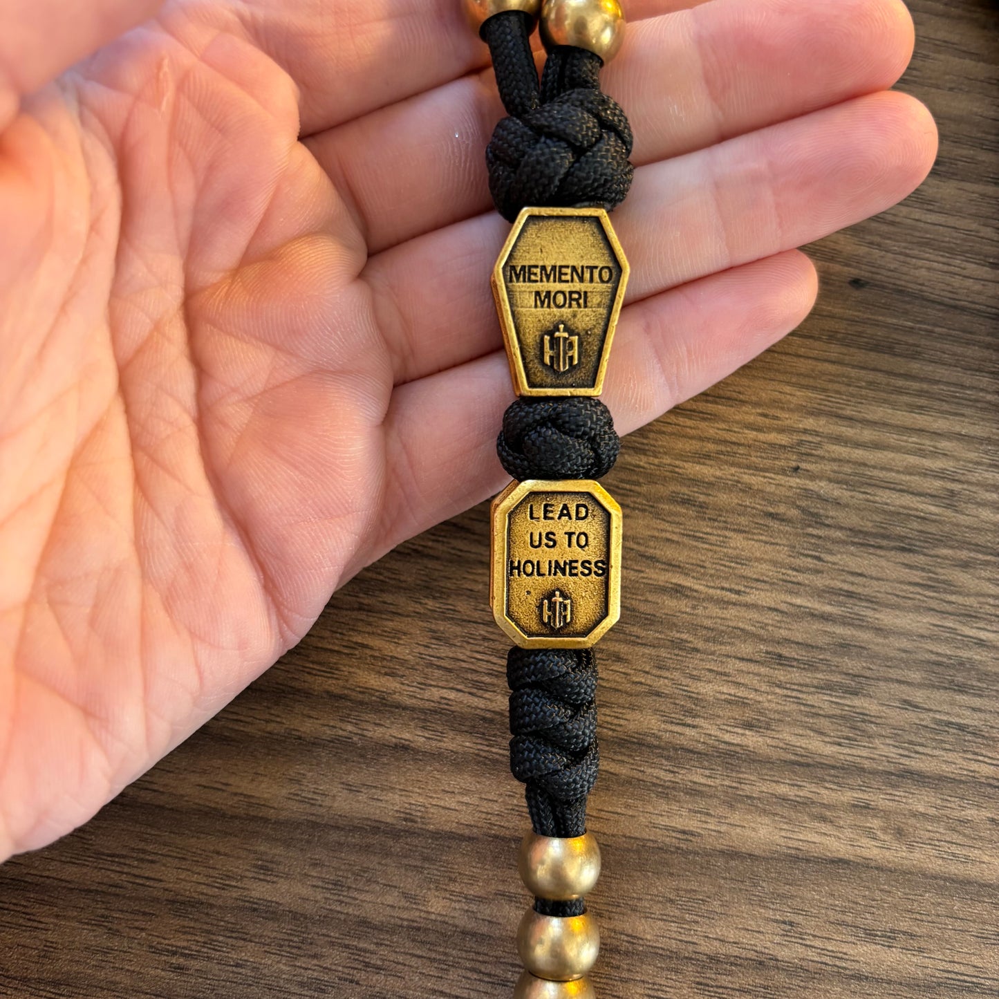 Weapon for These Times: Holy Death Brass Paracord Rosary