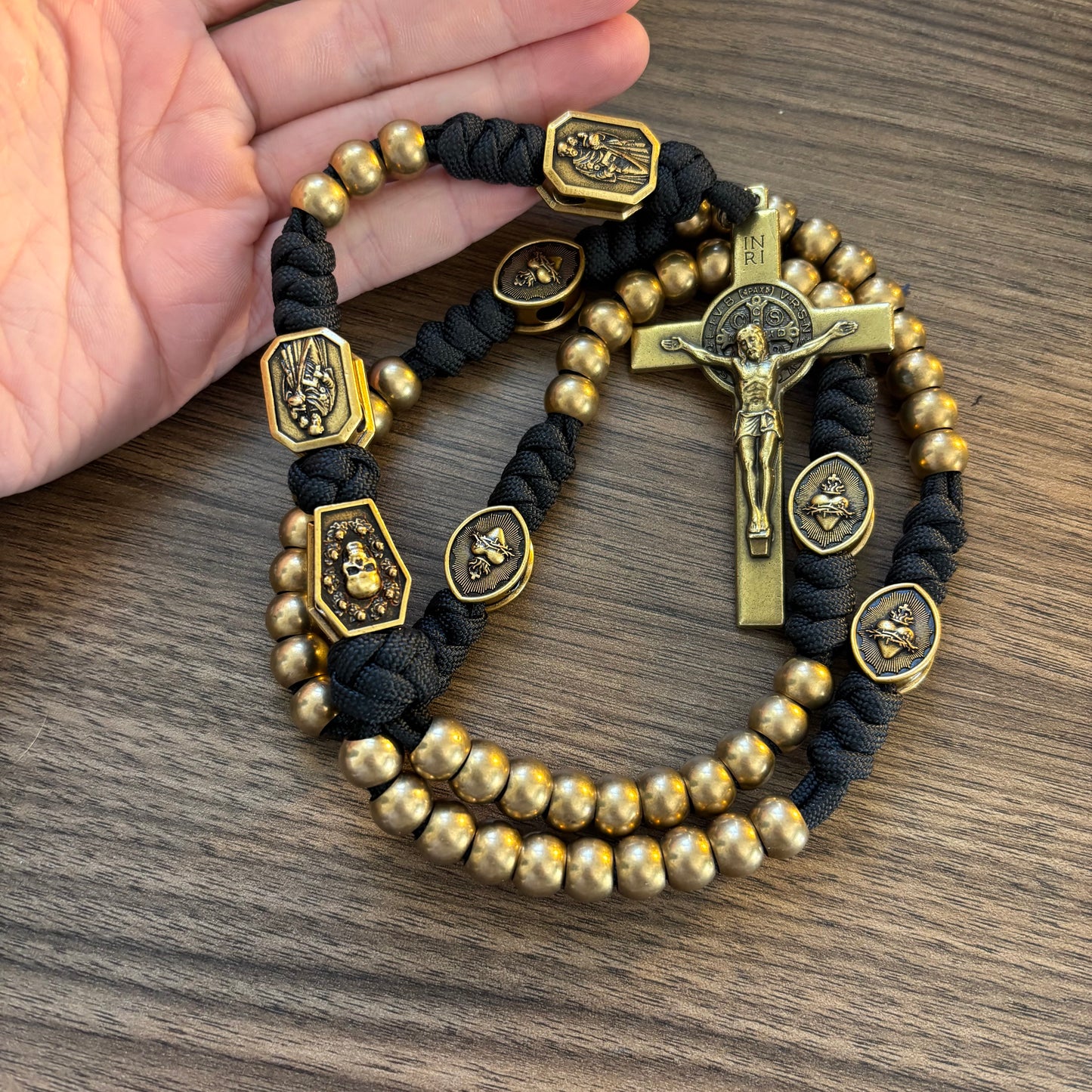 Weapon for These Times: Holy Death Brass Paracord Rosary