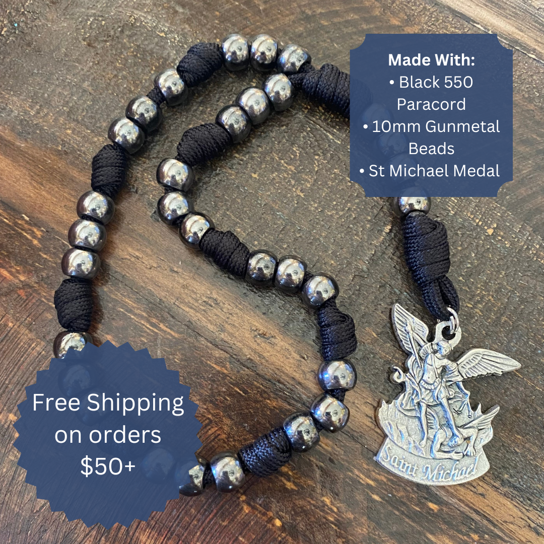 Gunmetal St Michael Paracord Chaplet