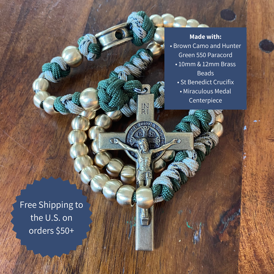 Weapon for these Times: Brass Miraculous Medal Rosary