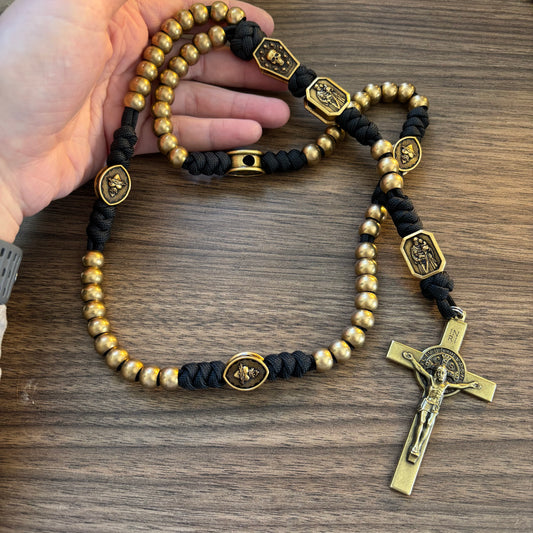 Weapon for These Times: Holy Death Brass Paracord Rosary