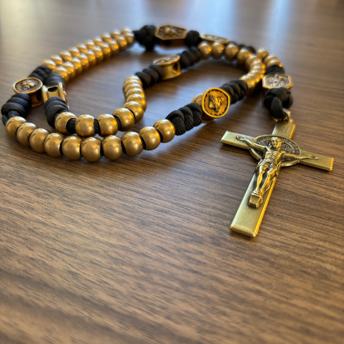 Weapon for These Times: Holy Death Brass Paracord Rosary