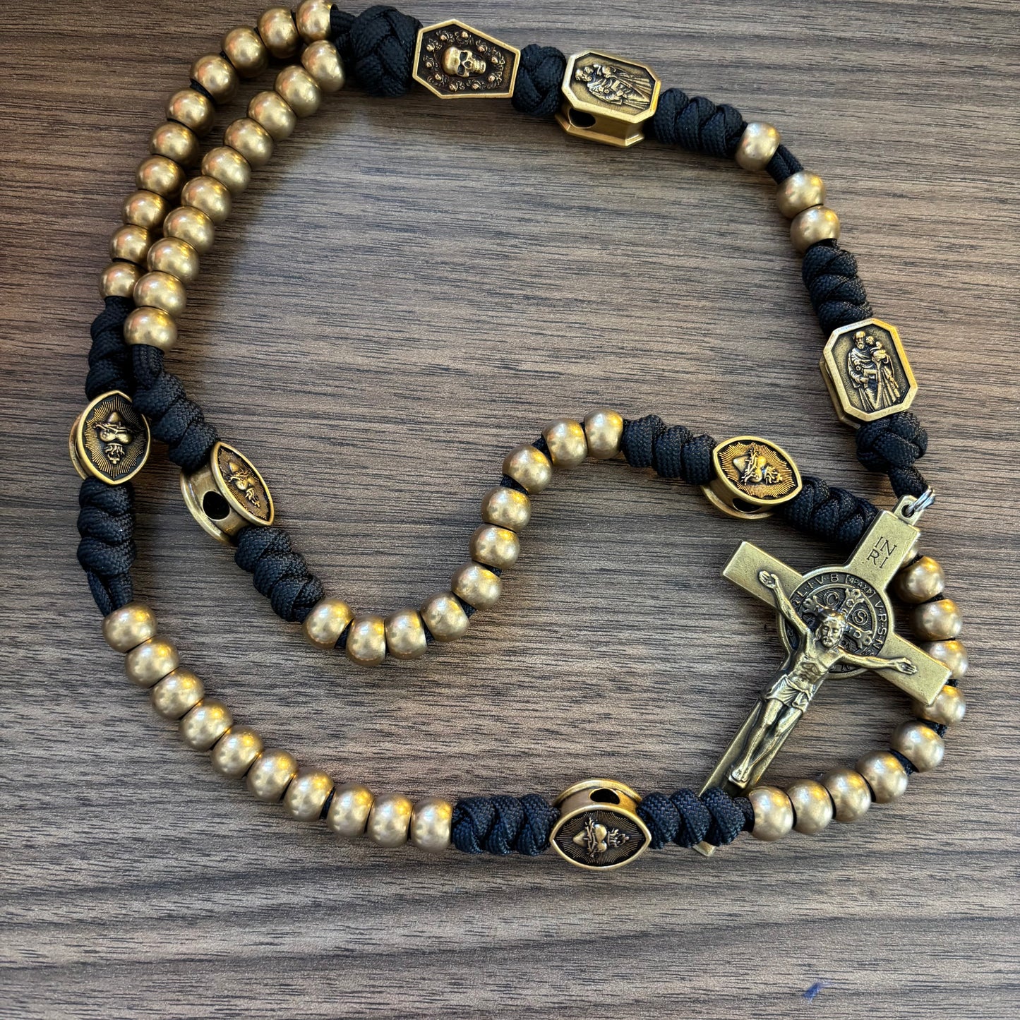 Weapon for These Times: Holy Death Brass Paracord Rosary