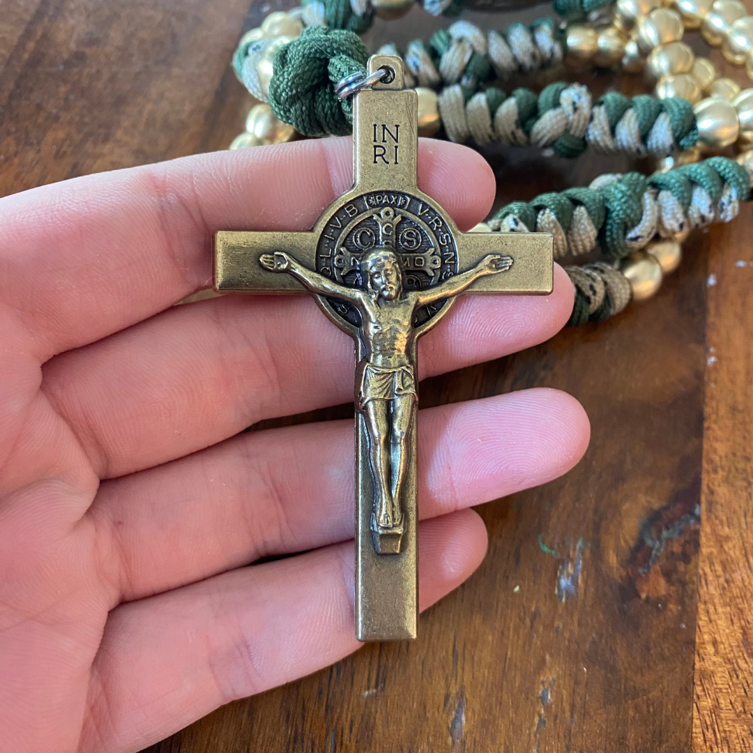 Weapon for these Times: Brass Miraculous Medal Rosary