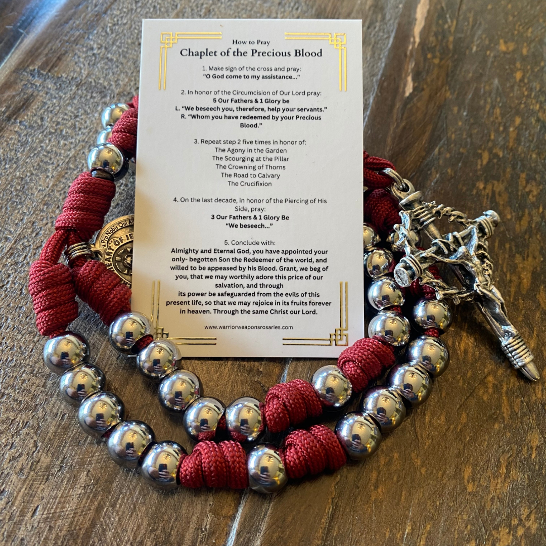 Precious Blood Paracord Chaplet