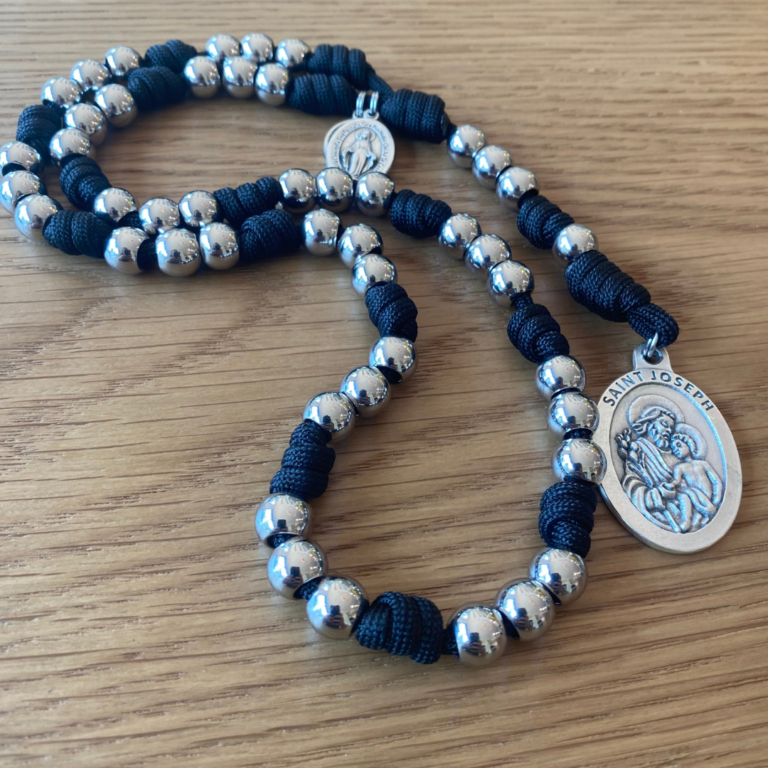 St Joseph Stainless Steel Paracord Chaplet