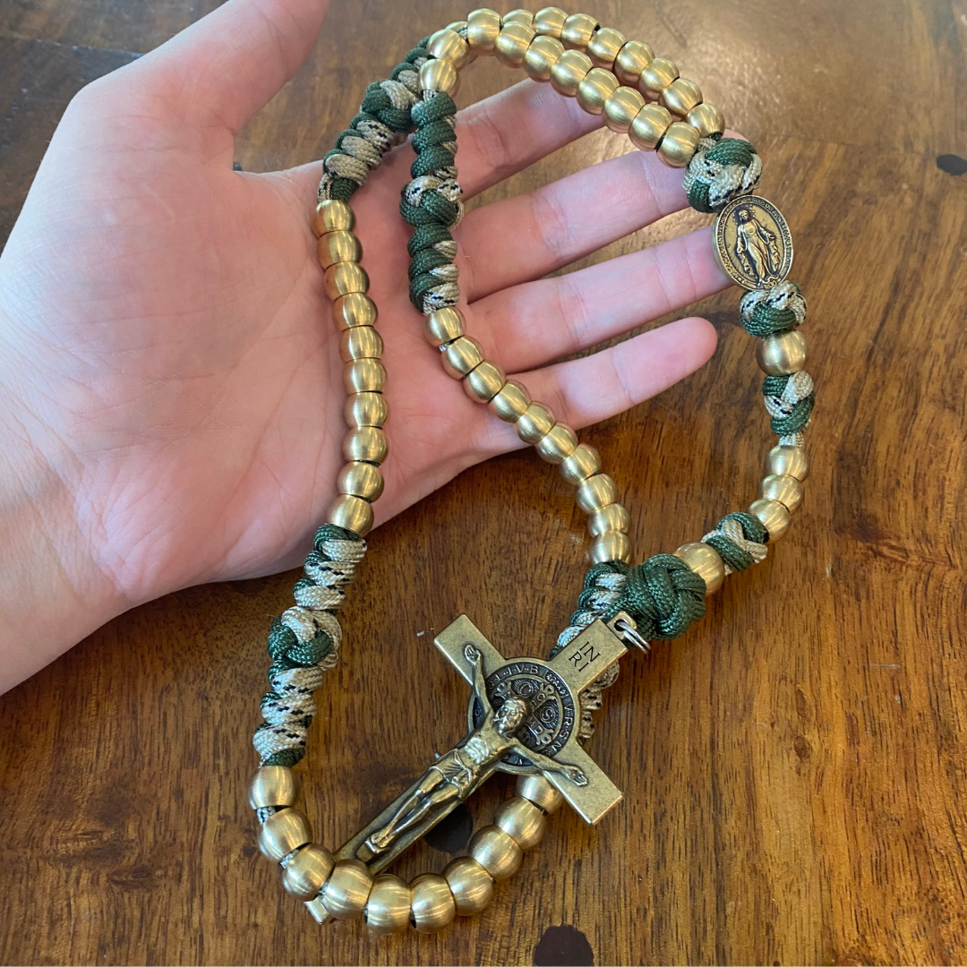 Weapon for these Times: Brass Miraculous Medal Rosary