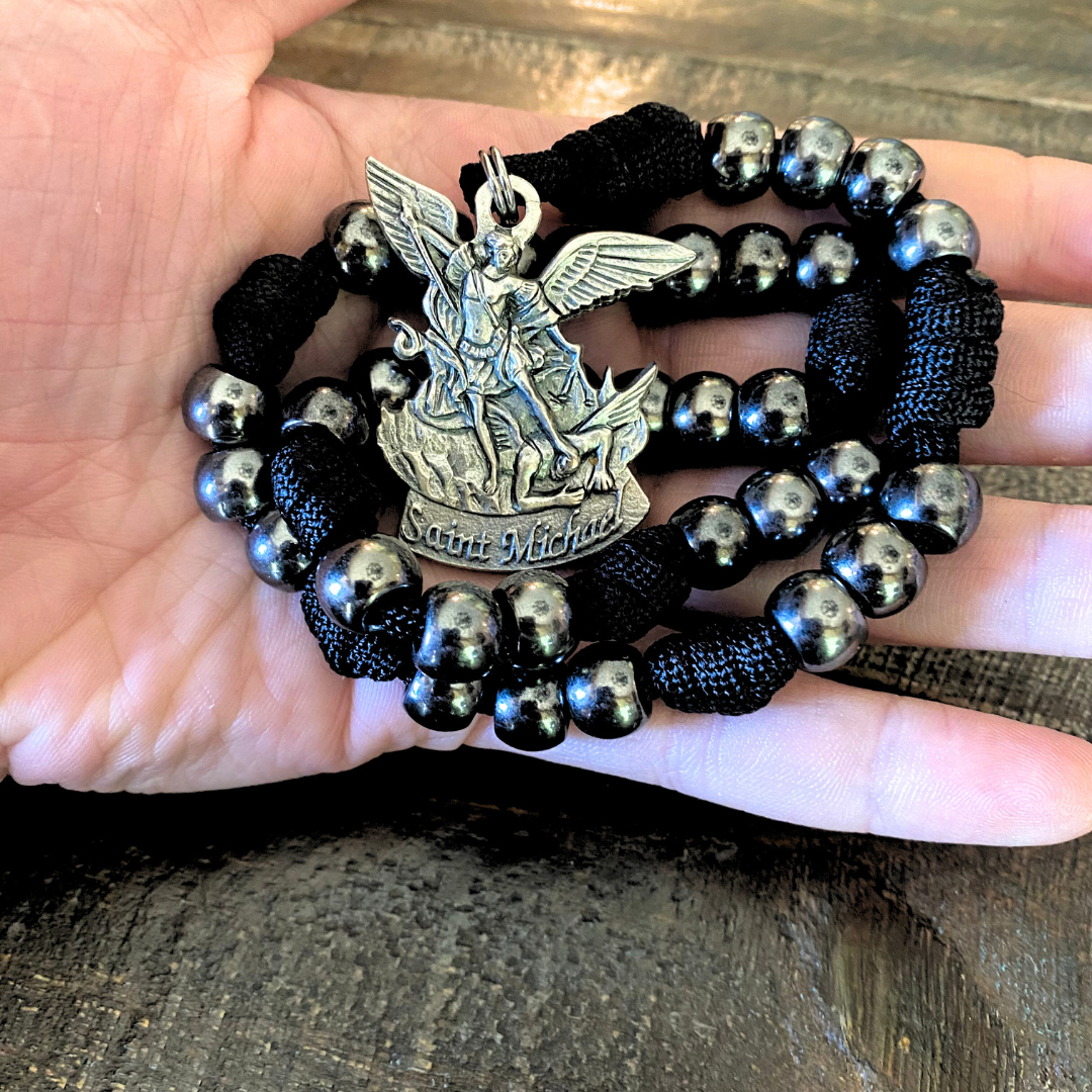 Gunmetal St Michael Paracord Chaplet