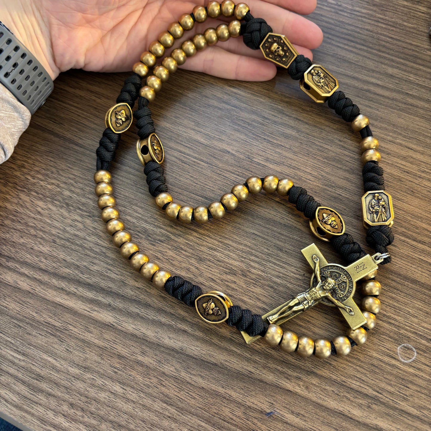 Weapon for These Times: Holy Death Brass Paracord Rosary