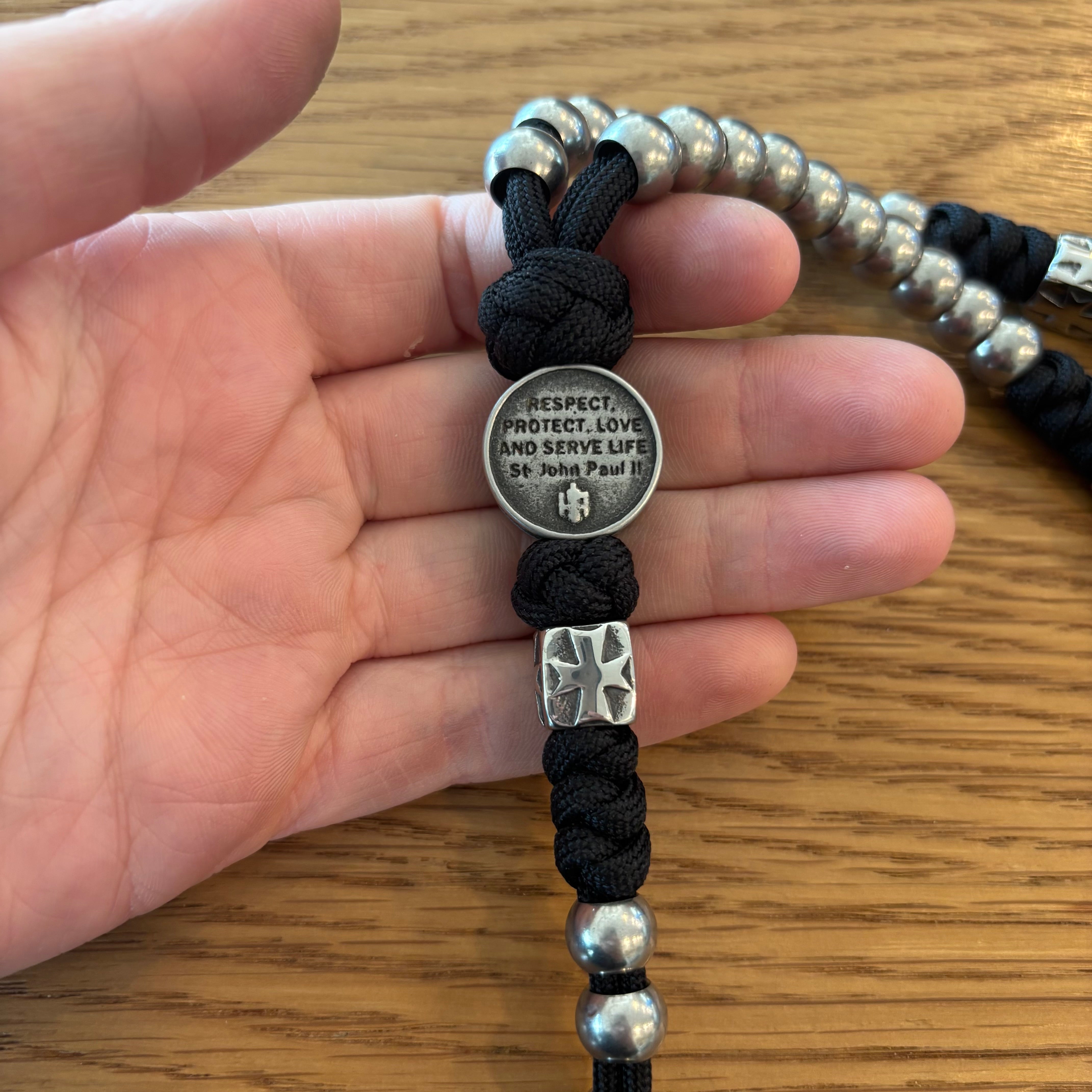 Weapon for these Times: Stainless Steel John Paul II Pro-Life Rosaries