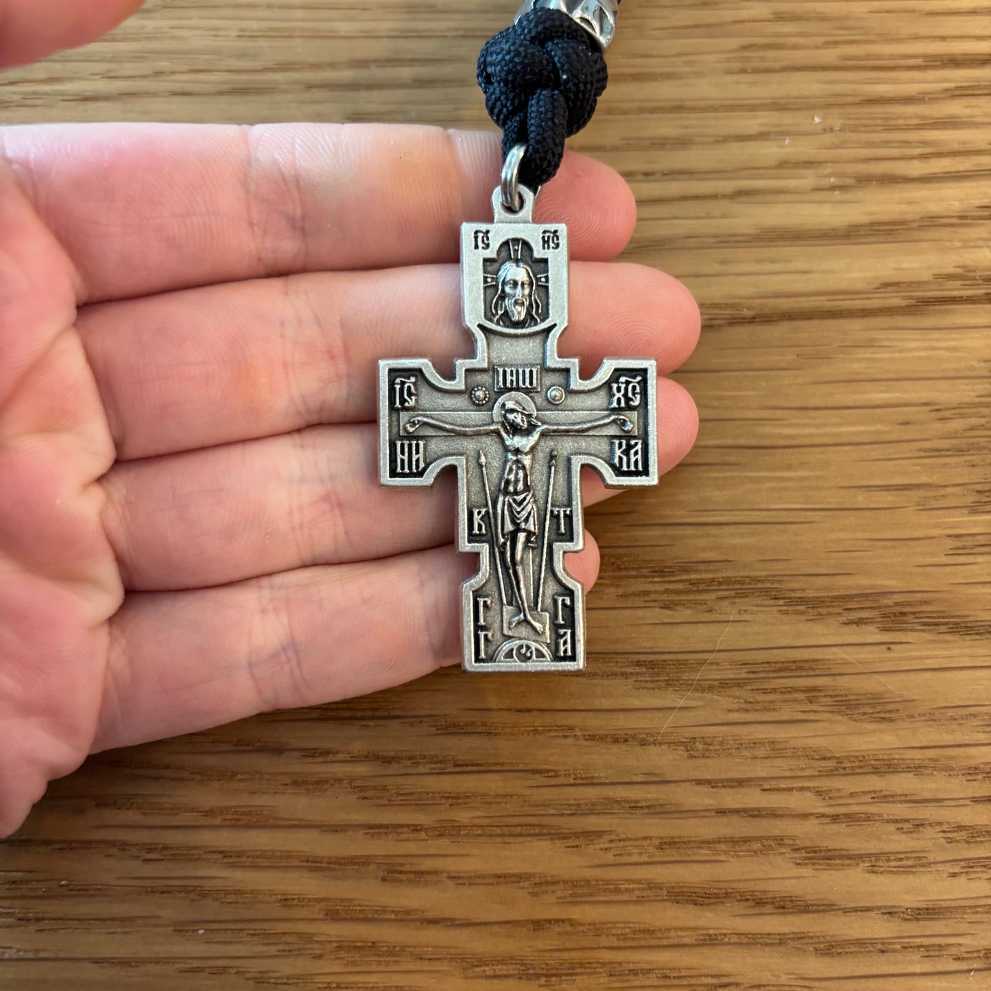 Double Corded 33 Bead Chotki with Jerusalem Cross Centerpiece