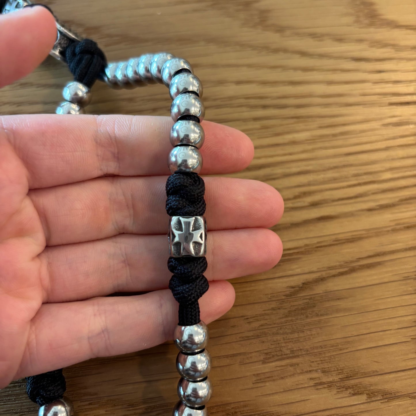 Double Corded 33 Bead Chotki with Jerusalem Cross Centerpiece